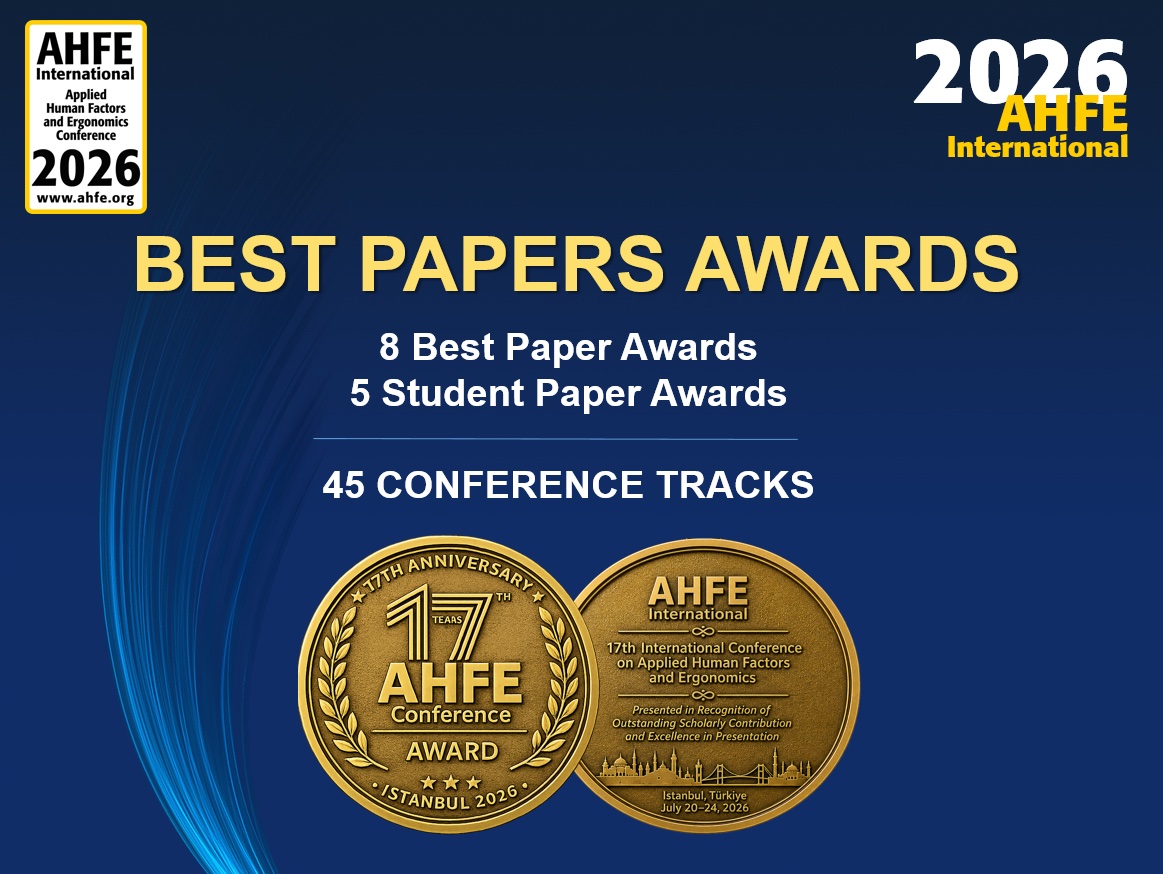 AHFE 2026 Best Paper Awards page 2